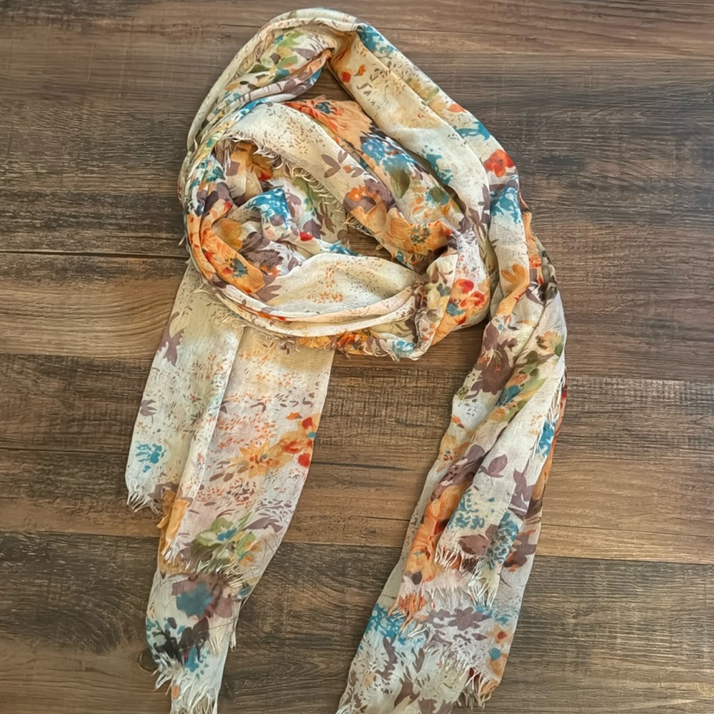 Floral scarf